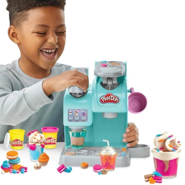 Play-Doh, Il mio super caffè, 20 accessori e 8 vasetti di plastilina, dai 3 anni in su