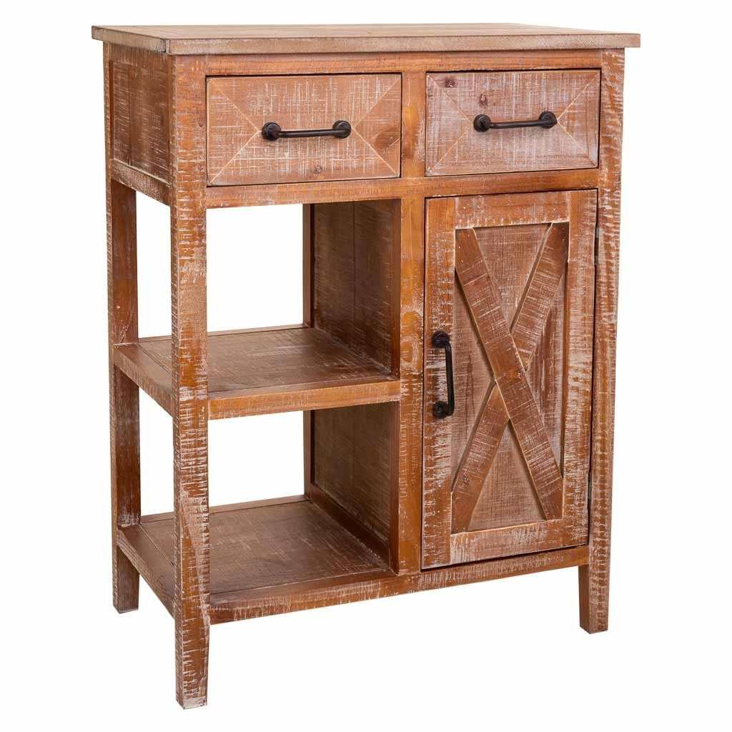 Mobile da ingresso in legno marrone 67x37x82h