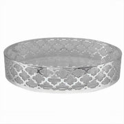 Trade Shop - Piattino Porta Sapone Saponetta Accessorio Bagno Argento Stile Baracco Arredo 59108 -