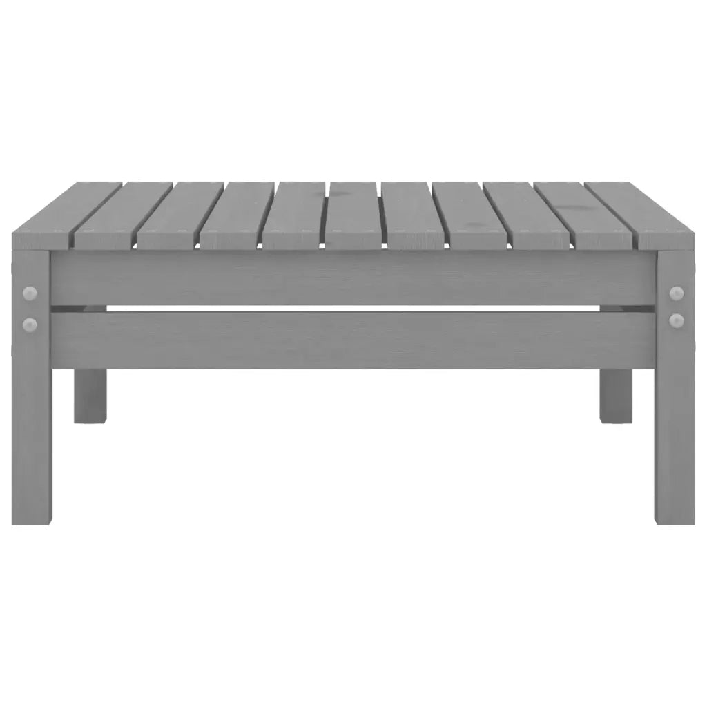Set Divani da Giardino 5 pz Grigio in Legno Massello di Pino cod mxl 37007