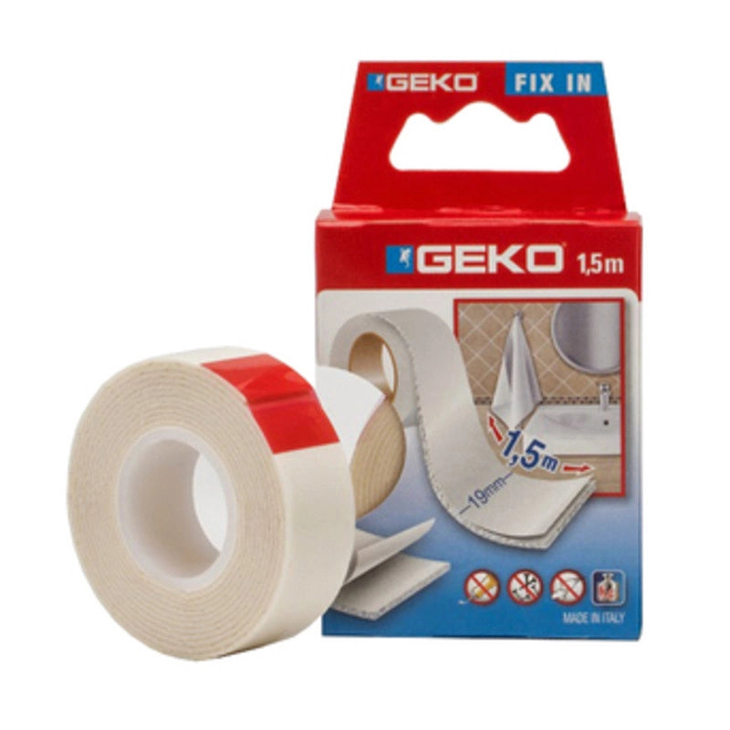 NASTRO BIADESIVO GEKO MM.19X5M.  12 PZ