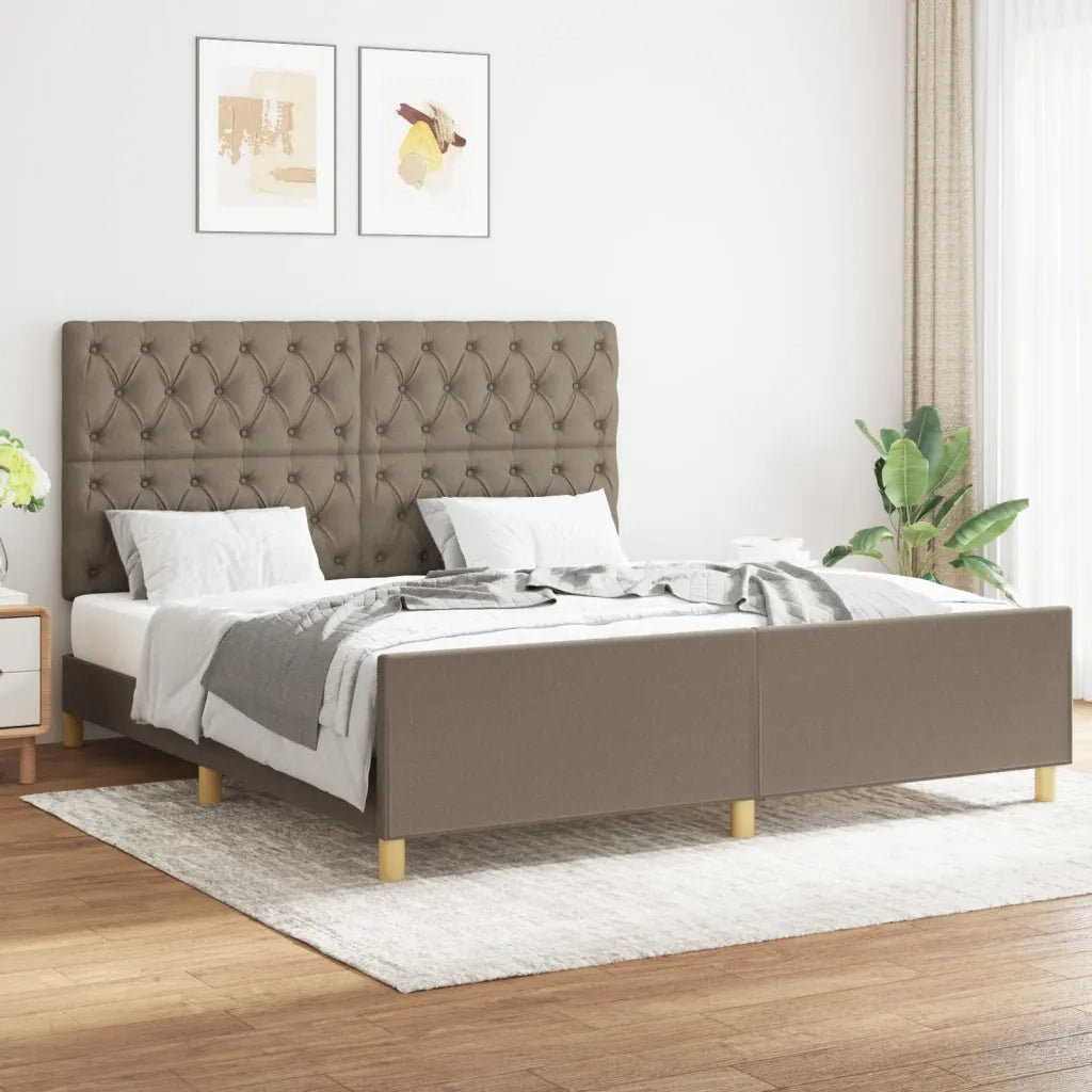 Giroletto senza Materasso Tortora 160x200 cm in Tessuto 3125312
