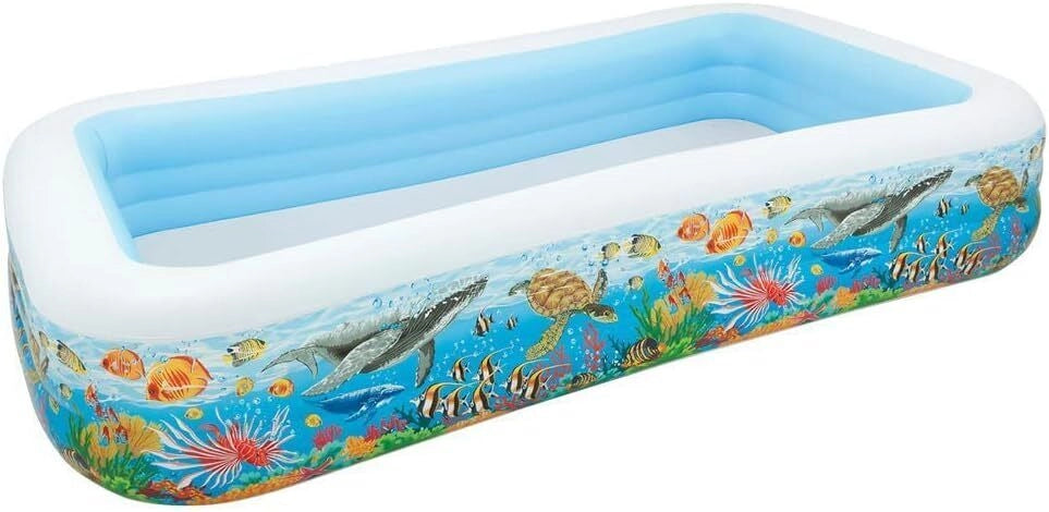 Intex Piscina Family Pesci Colore Bianco-Fantasia Marino 305x183x56 cm 58485