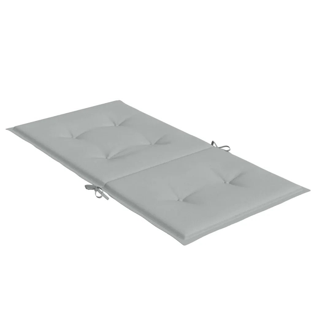 Cuscini Sedia Schiena Bassa 4 pz Grigio MÃ©lange 100x50x4 cm