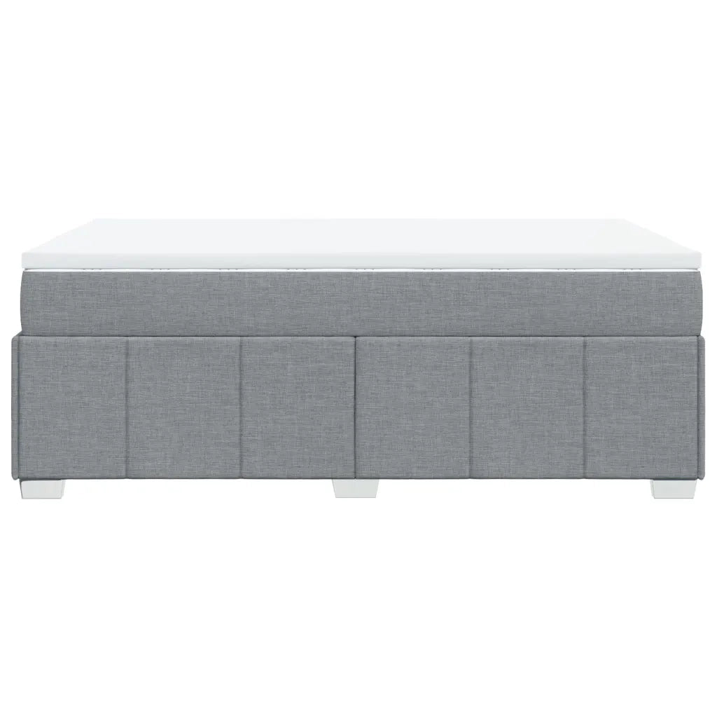 Giroletto a Molle con Materasso Grigio Chiaro 120x190cm Tessuto 3285456