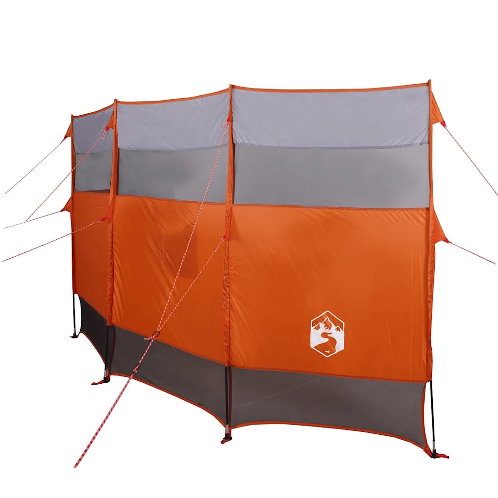 Frangivento da Campeggio Arancione 366x152x152 cm Impermeabile CFW1389431