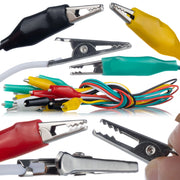 Set di Cavi di Misurazione con Morsetti a Coccodrillo – 10 Pezzi, 50cm | Alta Qualità, 5 Colori | Per Test Elettrici