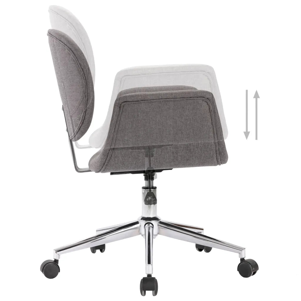 Sedia da Ufficio Girevole Grigia in Tessuto cod mxl 16746