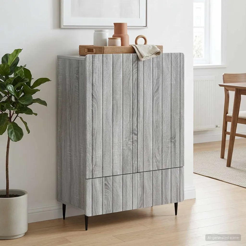 Credenza Grigio Sonoma 66 x 34,5 x 97 cm Legno ingegnerizzato 894441
