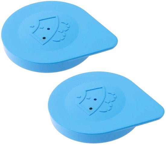 Riduttore di gomma per parabrezza blu - 2 pezzi - Compatibile con Nissan Micra/Note K12/E11 - Plastica - Resistente alla corrosione - Sostituzione perfetta - Copertura del riduttore di gomma