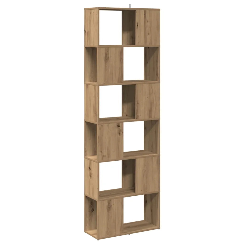 vidaXL Libreria/Divisorio Stanza Rovere Artigianale 60x24x186 cm