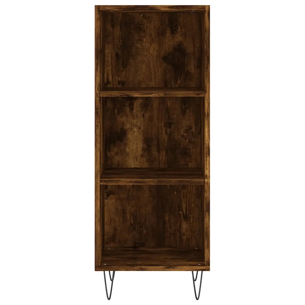 Credenza Rovere Fumo 34,5x32,5x90 cm in Legno Multistrato