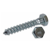Trade Shop - Confezione 5 Viti Per Legno Tirafondi Zincate Testa Esagonale 6 X 50 Mm -