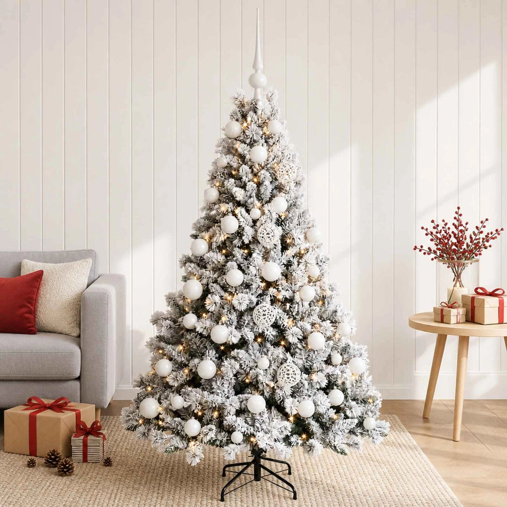 Albero di Natale Artificiale con Palline 120 cm 150 LED 3466059