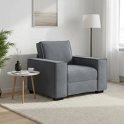 Divano Sedia Grigio Scuro 100x78x84 cm Velluto 4105001