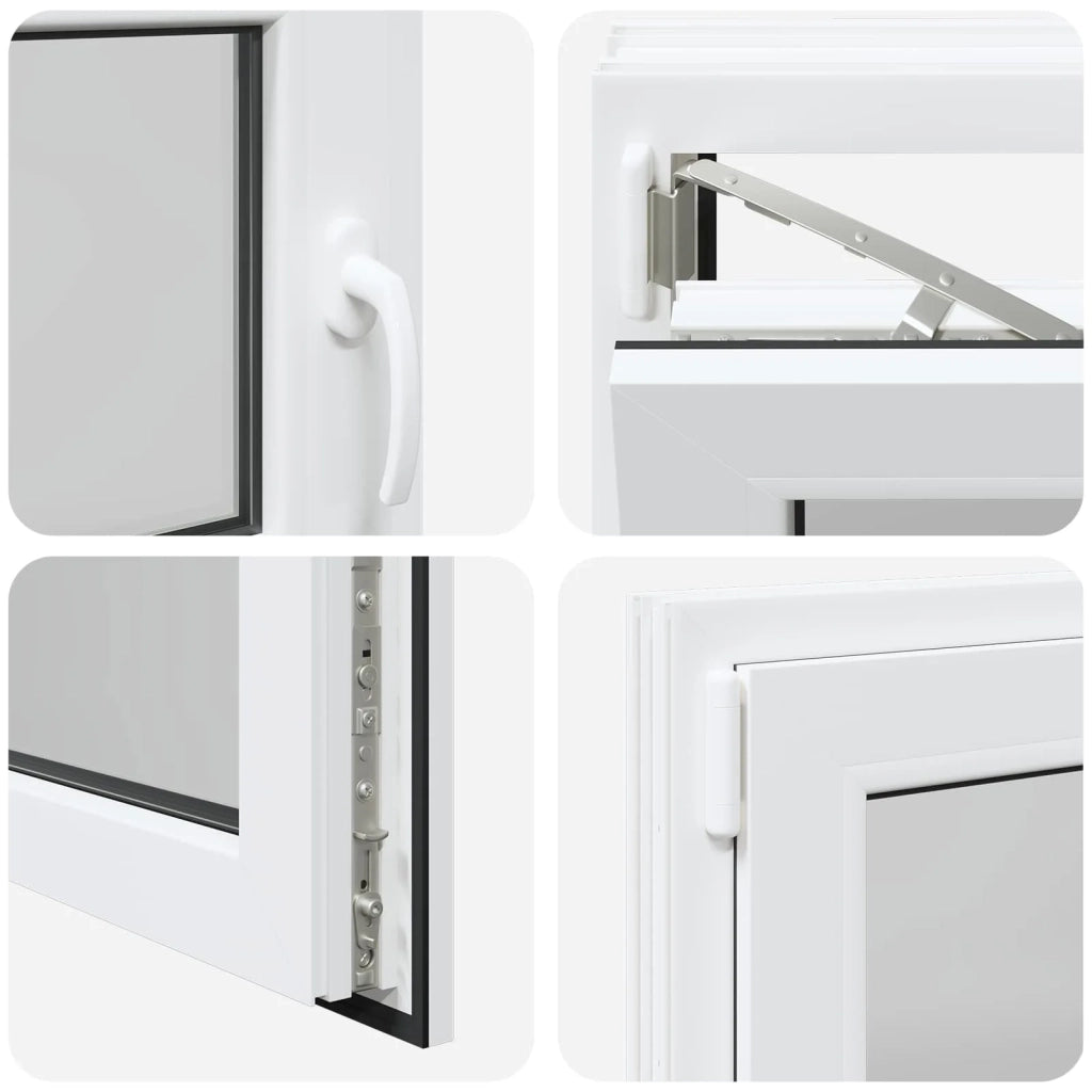 Finestra per Soffitta RISOR 100 x 50 cm PVC e Vetro Bianco CFW4684700