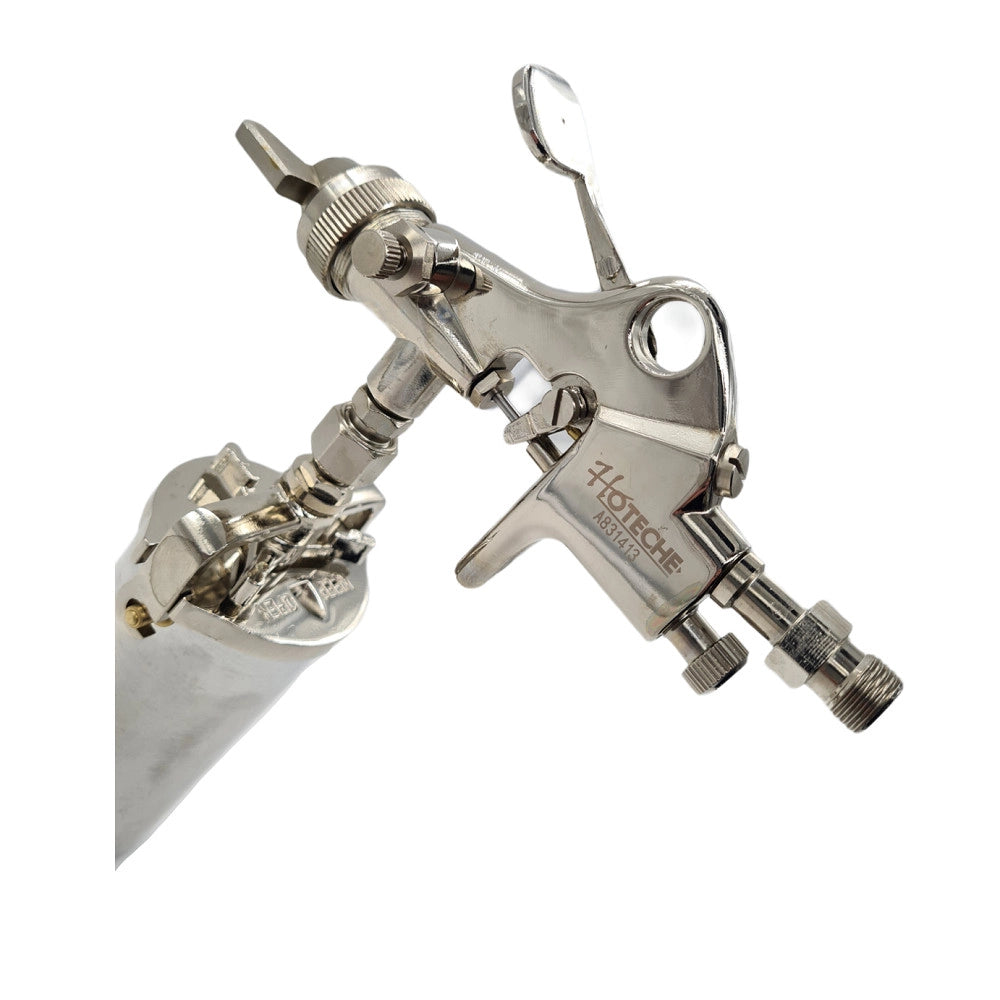 Trade Shop - Pistola Aerografo Verniciatura A Spruzzo Professionale 1.5 Mm 200 Ml A831413 -