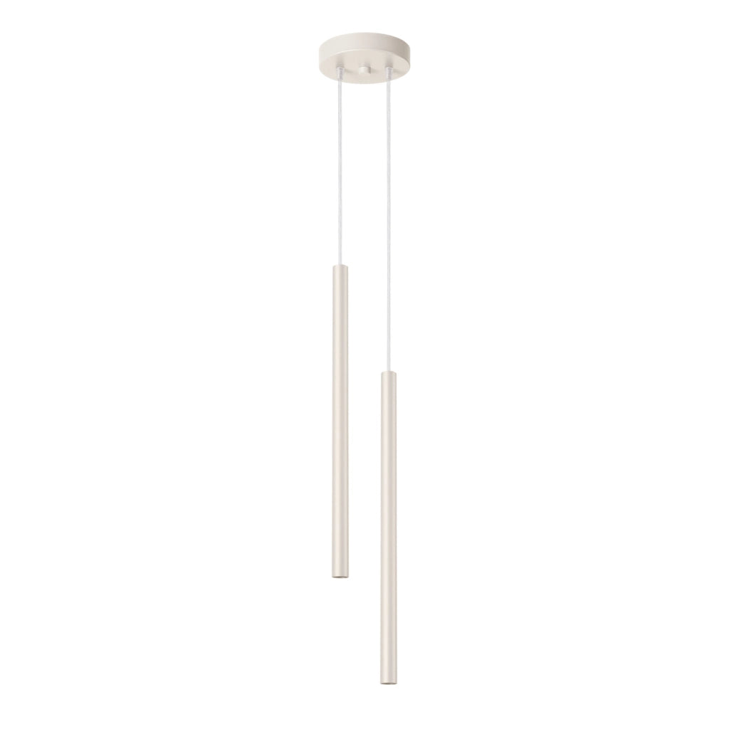 Lampada a sospensione moderna beige Ø15 doppia 2xG9 VELINO