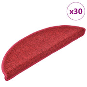 Tappetini per Scale 30 pz Rosso BordÃ² 56x17x3 cm