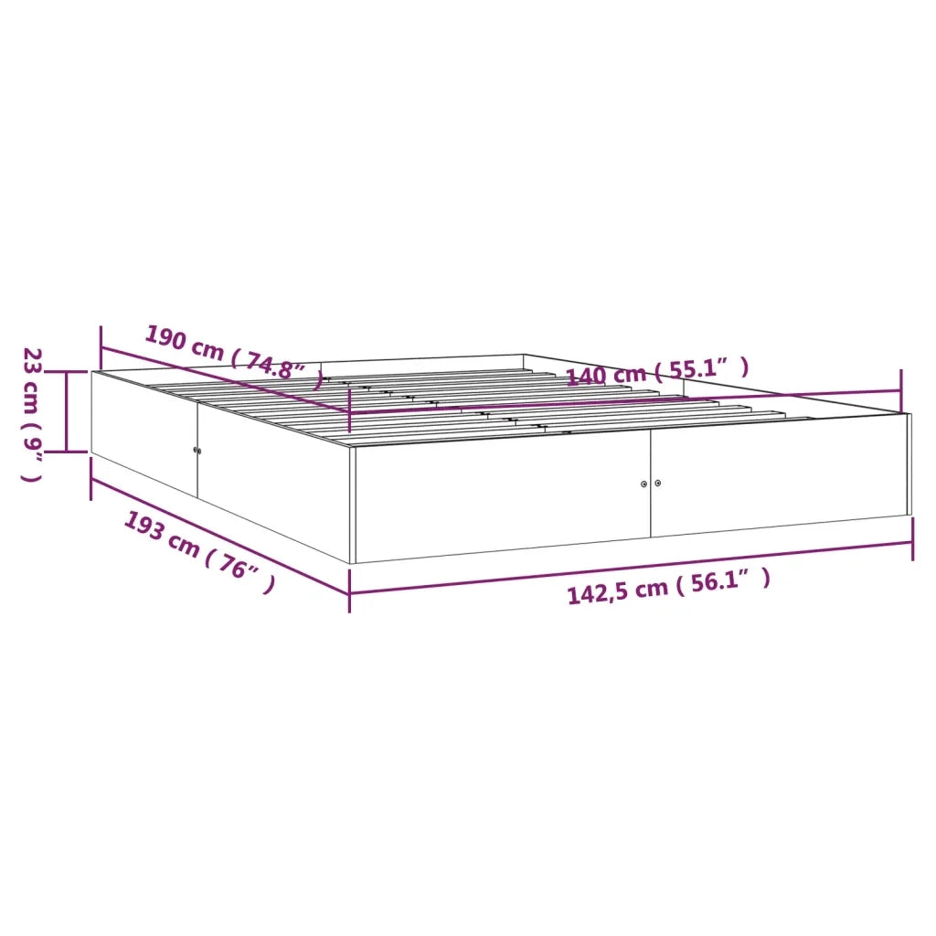 Giroletto in Legno Massello 140x190 cm 820082