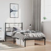Giroletto con Testiera in Metallo Nero 100x190 cmcod mxl 81917
