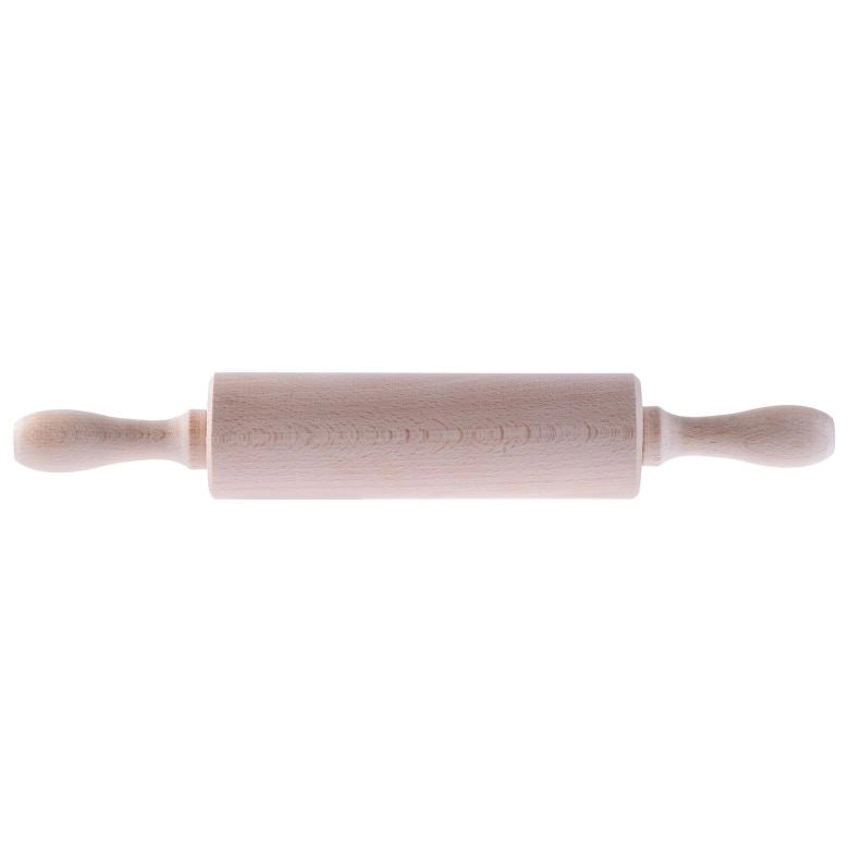 Mattarello per pizza in legno KADAX, girevole, mobile, da cucina, lungo 38 cm, grande