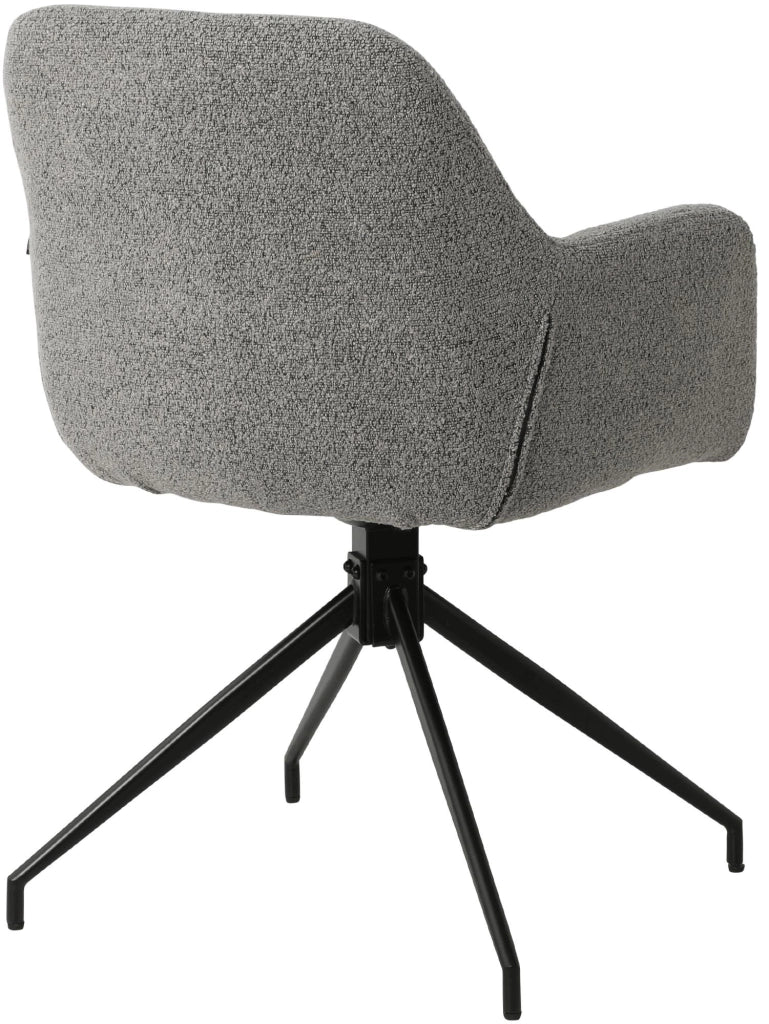 Sedia per sala da pranzo Merlinda in tessuto Teddy 3