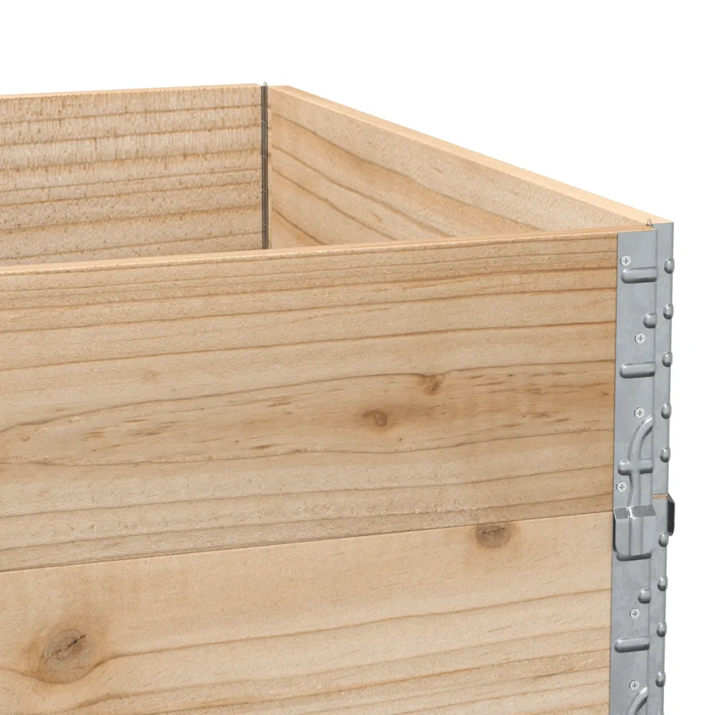 vidaXL Paretali per Pallet 3 pz 120x80 cm in Legno Massello di Pino