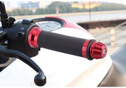 Manubri di guida universali in alluminio e gomma antiscivente per motocicli, completo set con impugnatura comoda