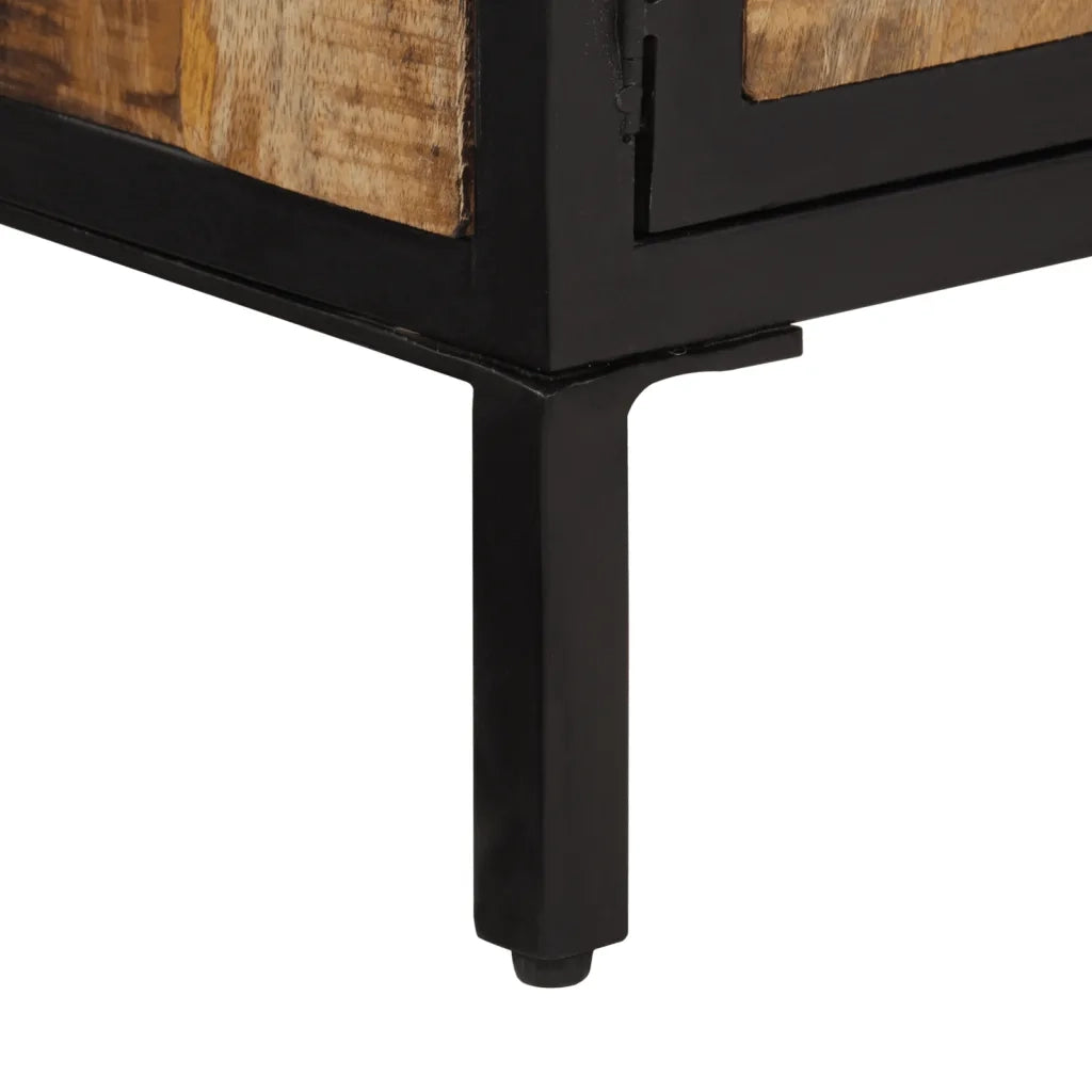 vidaXL Tavolino da Salotto 80x50x40 cm Legno Massello di Mango Grezzo