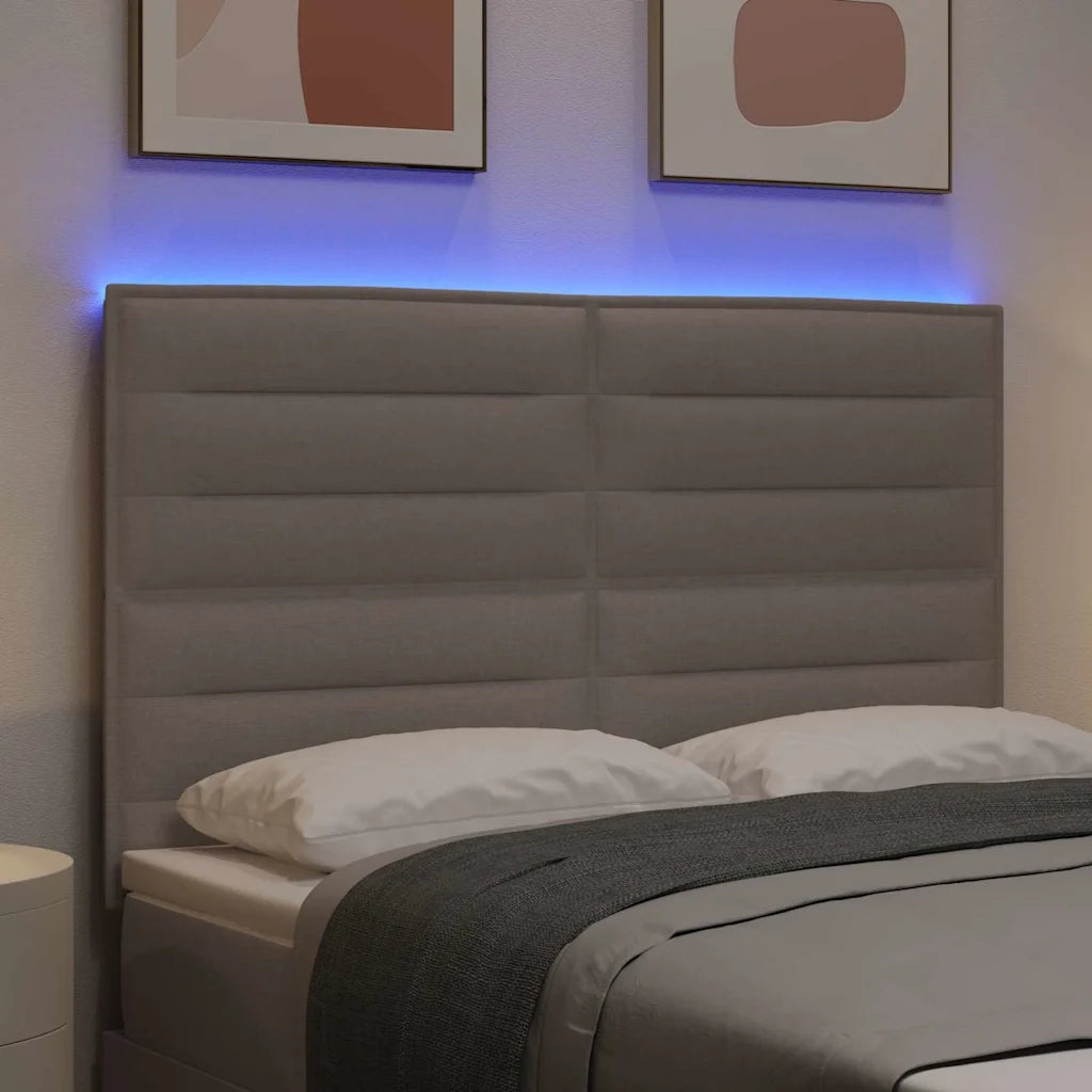 Testiera | Testata LED con strisce LED con Testiera | Testata Talpa 144 cm Tessuto
