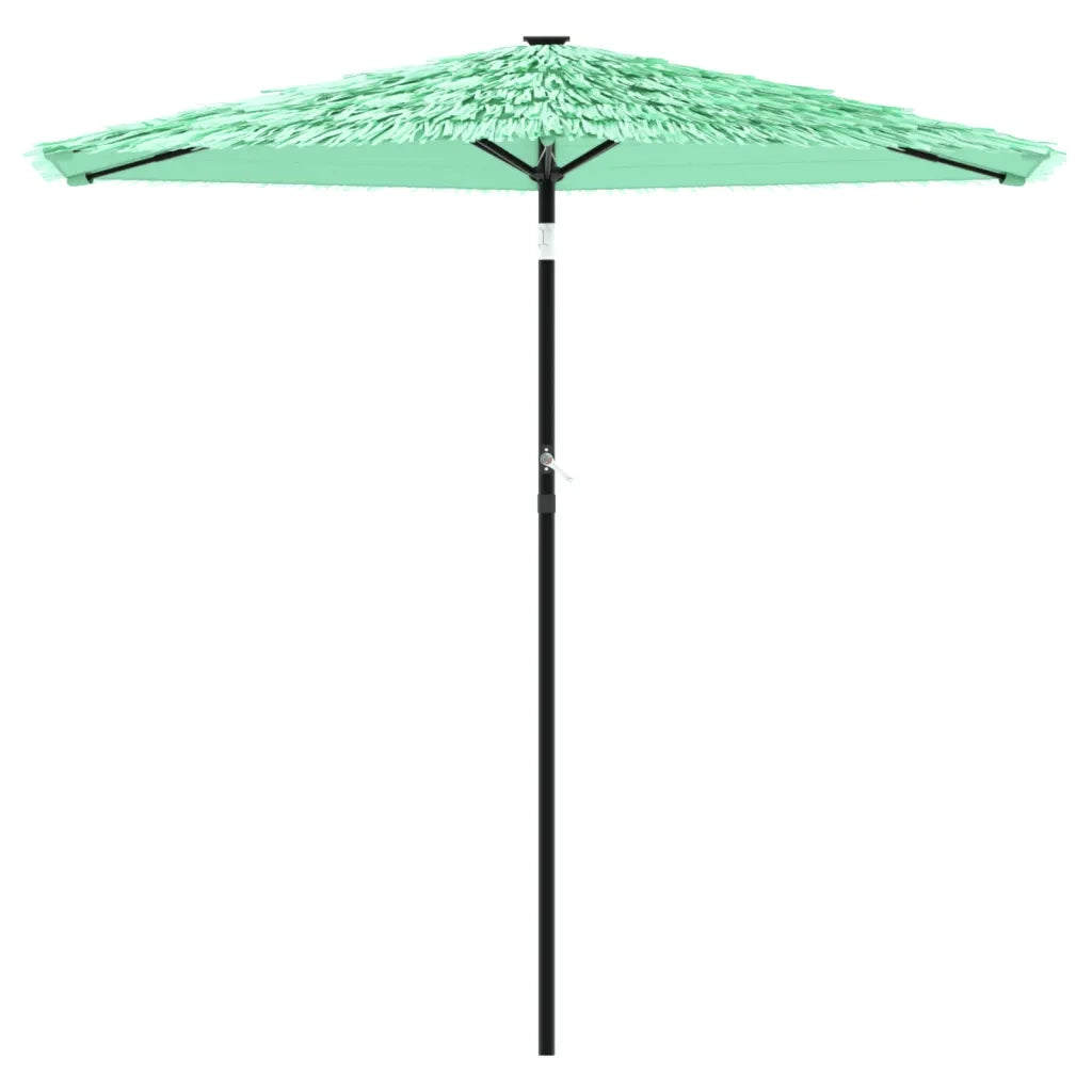 Ombrellone Giardino-Ombrello da Balcone con Palo in Acciaio Verde 223x223x213 cm