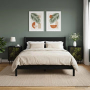 Armadio da Notte ELBURG 2 pz Rovere Nero 36 x 33 x 51 cm 8007238