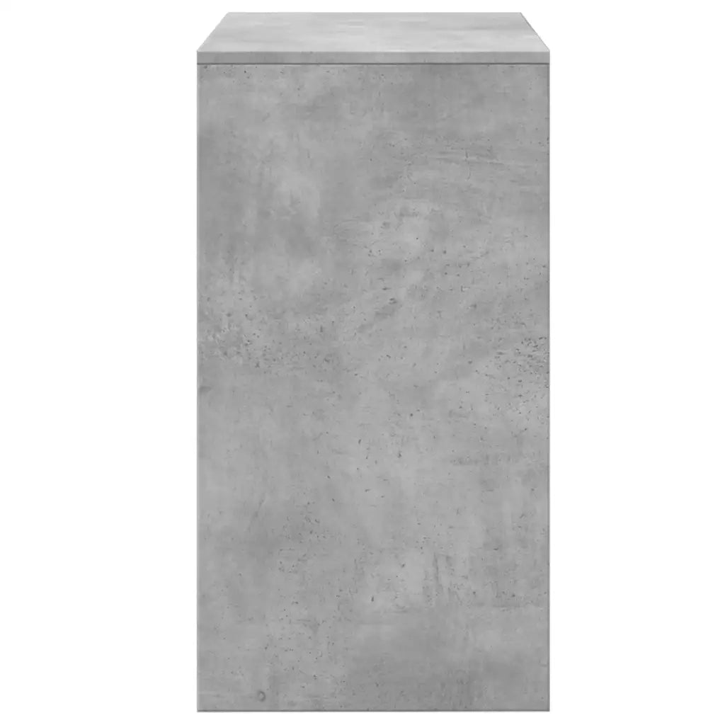 Toeletta e Sgabello Grigio Cemento 60x40x113,5 cm