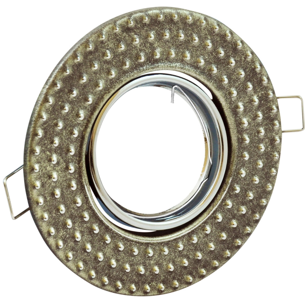 Faretto incasso tondo metallo argento MR16 Polux Fobos