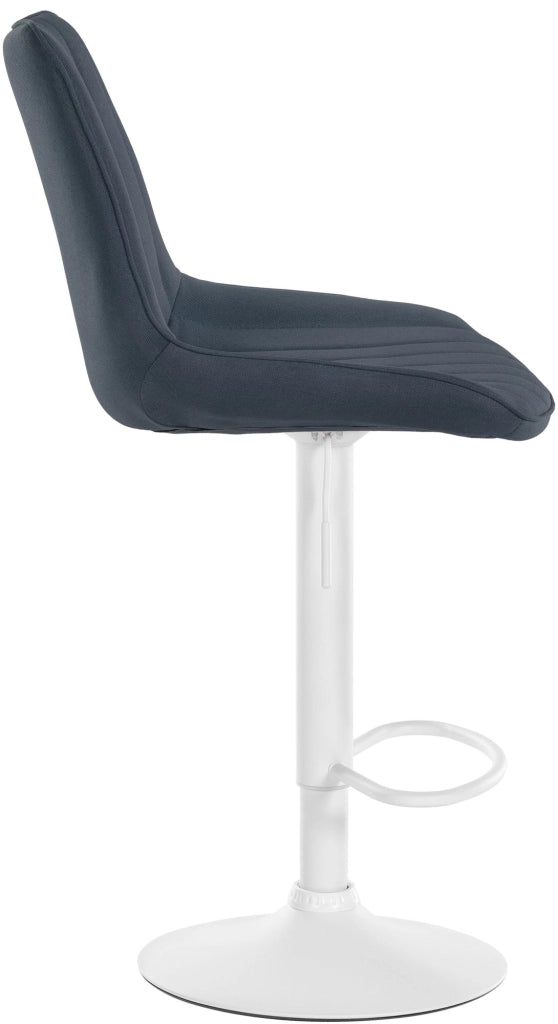 Sgabello Toni Tessuto grigio scuro,bianco