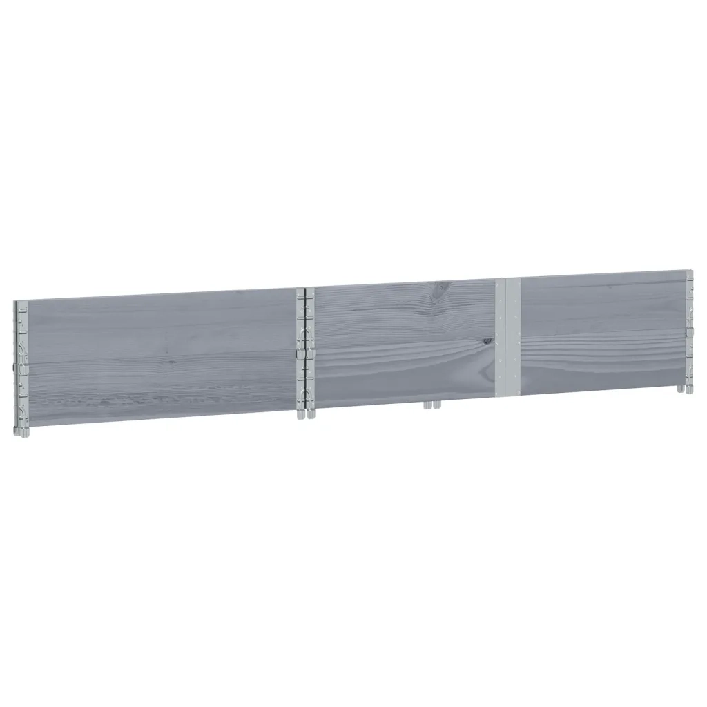 Fioriera da Giardino Grigia 150x100 cm Legno Massello di Pino 3295417