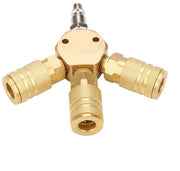 Connettore pneumatico per tubi di aria e gas - 1/4 pollici - Connettore - Stabile - Adatto a diverse applicazioni - Duraturo