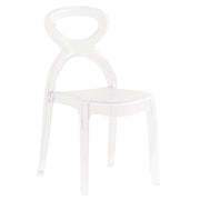 Sedia di design in policarbonato trasparente - AURA
