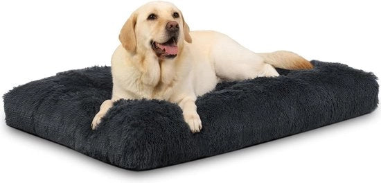 Mangialetto XXL lavabile piuma - 122 x 74 cm - antiscivolo - cani di grandi e medi taglia - lettino per animali domestici