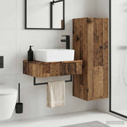 Set di mobili per il bagno 2 pz Legno antico 33 x 34,5 x 100 cm 3406111