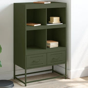 Credenza Verde Oliva 68x39x111,5 cm in Acciaio 846606