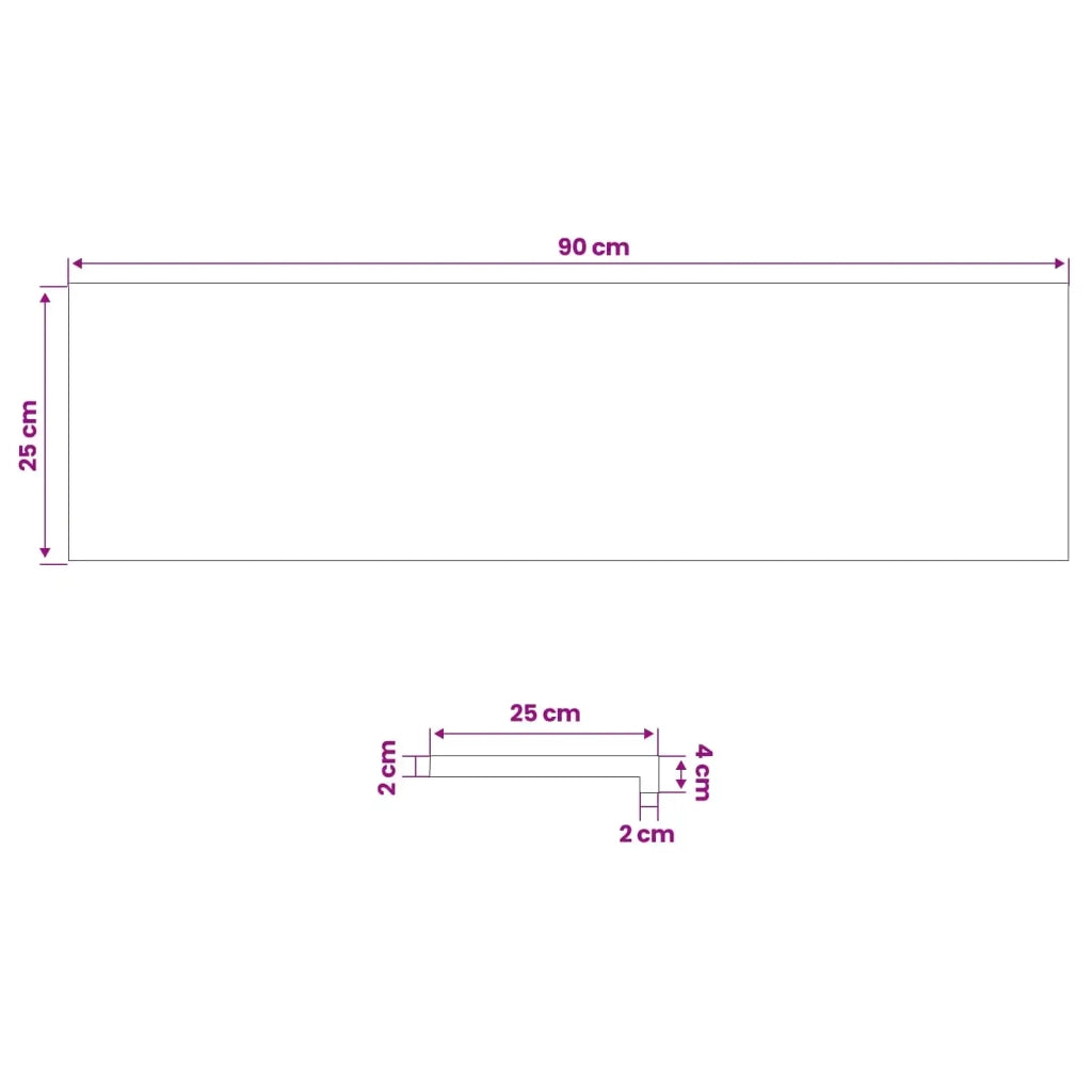 Tappeti per scale 12 pz 90 x 25 x 2 cm Marrone 3446366