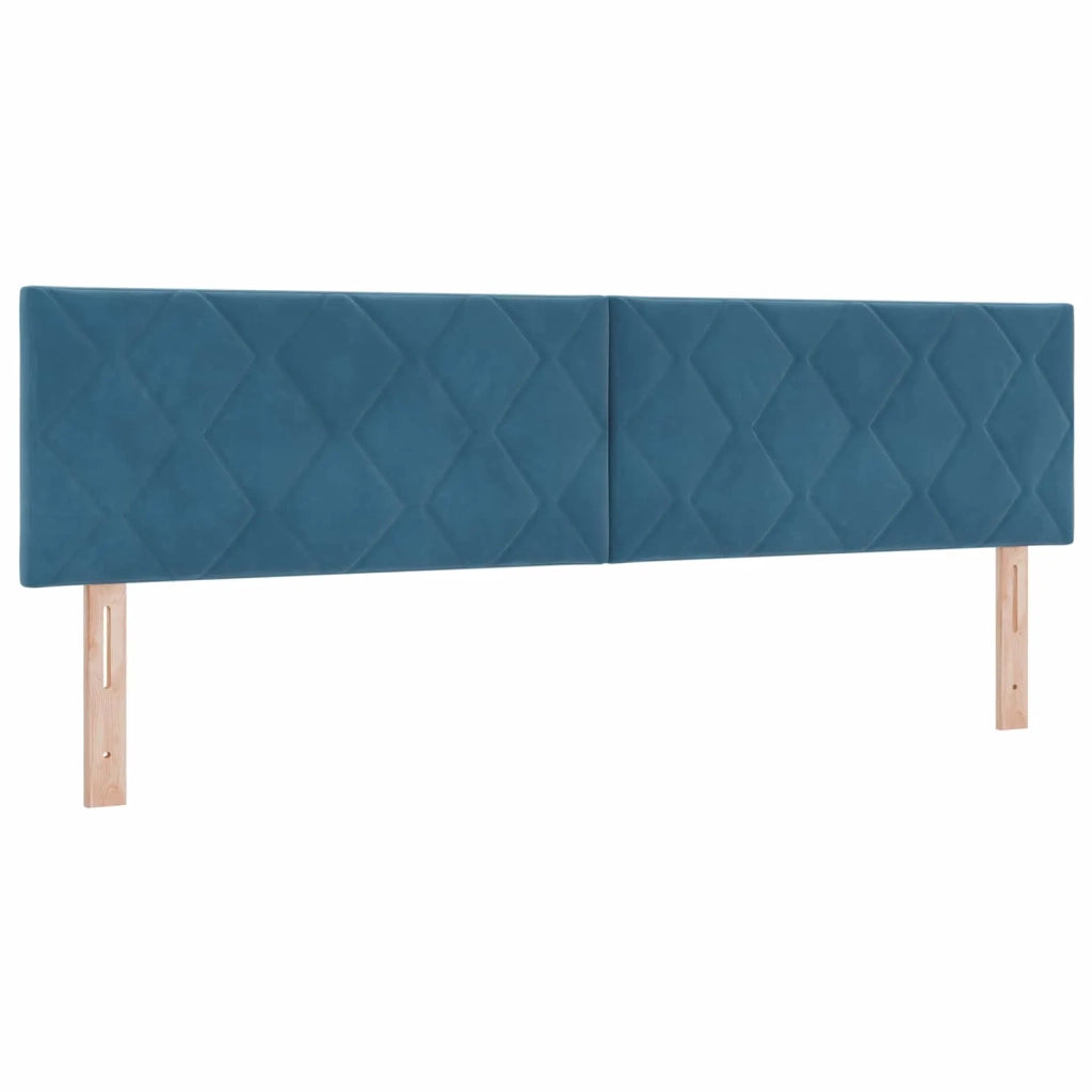 Letto Ottomano con Materasso e LED Blu scuro 180 x 200 cm 3457231