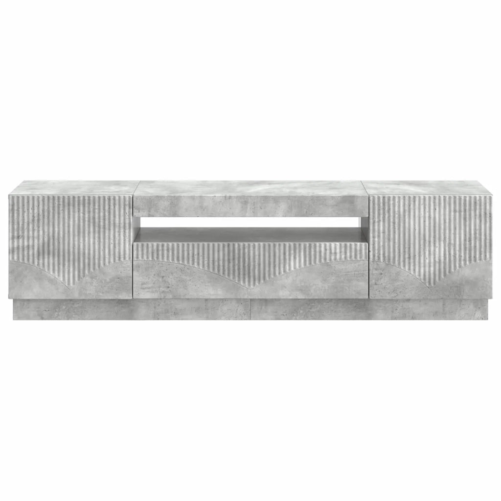 Mobile TV LED Grigio Cemento Legno ingegnerizzato 897348