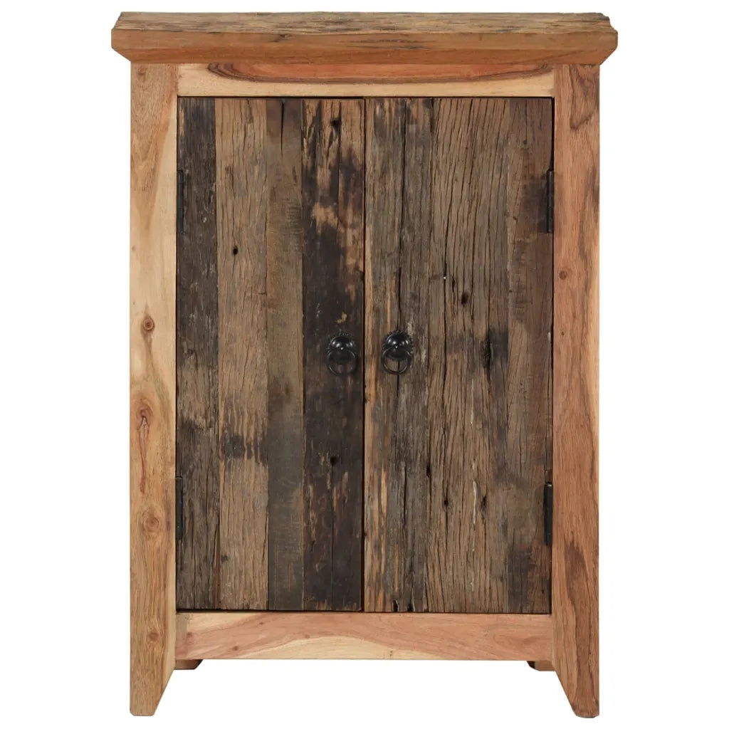 Credenza 55x33x75 in Legno Massello di Acacia e Recuperocod mxl 126188
