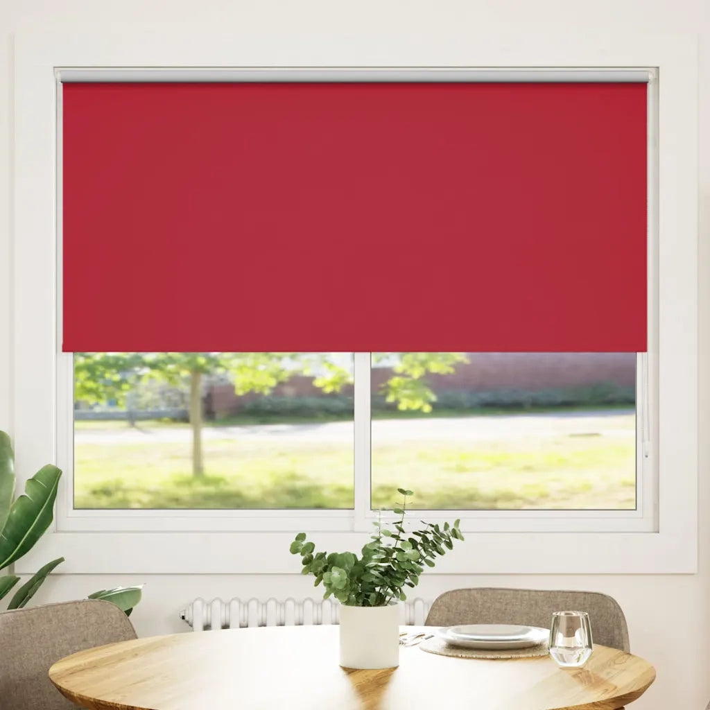 Tenda a Rullo Oscurante-Tenda da sole a rullo 164,4x175 cm Tessuto Larghezza 160 cm rosso