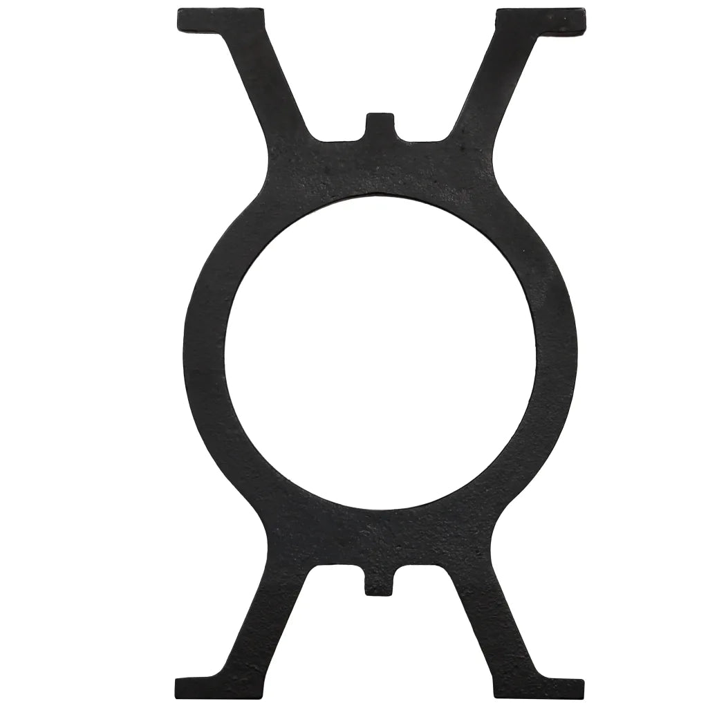 Gambe per Panca 2 pz a Forma di O in Ghisa 245428