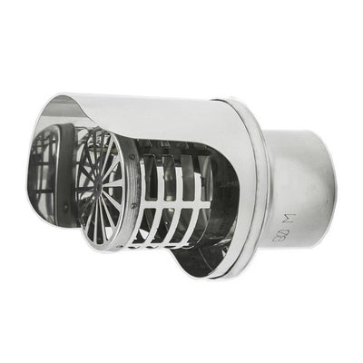 TERMINALE PELLET INOX- Diam. 80- DK- pezzi 1