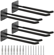 Garagehaak extra lungo - progetto robusto - set da 4 - acciaio